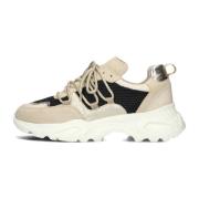 Alicia 2 Lage Sneakers Zwart Beige Tango , Multicolor , Dames