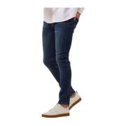 Slim Fit Blauwe Jeans voor Heren Tommy Hilfiger , Blue , Heren