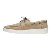 Beige Suède Veterschoenen Stijlvol Model Goosecraft , Beige , Heren