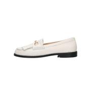 Off White Leren Loafers B01002 Inuovo , White , Dames
