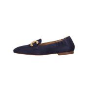 Blauwe Suède Loafers met Horsbit Detail Pedro Miralles , Blue , Dames