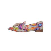 Kleurrijke Mesh Loafer met Tassels Pedro Miralles , Multicolor , Dames
