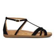 Zwarte Sandalen Unisa , Black , Dames