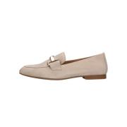 Beige Loafer 211 met Goud Horsebit Gabor , Beige , Dames