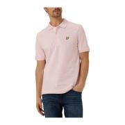 Heren Polo T-shirt Lyle & Scott , Pink , Heren