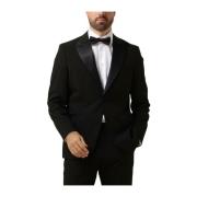 Slim-liam Tuxedo Blazer in Zwart Selected Homme , Black , Heren