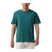 Heren Polo & T-shirt Reg Badge Tee Tommy Jeans , Green , Heren