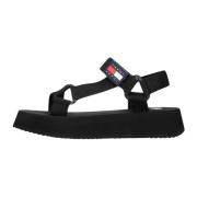 Eva Plateau Sandalen Tommy Jeans , Black , Dames