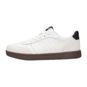 Witte Leren Sneakers Bjork Mix Woden , White , Dames