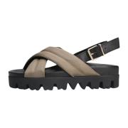 Trendy Dad Sandalen met Unieke Look Inuovo , Brown , Dames