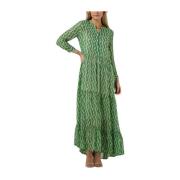 Maxi Jurk Groen Lollys Laundry , Green , Dames