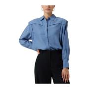 Blakey Blouse Blauw Catwalk Junkie , Blue , Dames