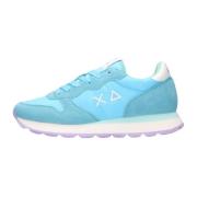 Blauwe Nylon Sneakers Ally Solid Sun68 , Blue , Dames