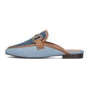 Blauwe Denim Instappers Stijlvol Comfort Bibi Lou , Blue , Dames