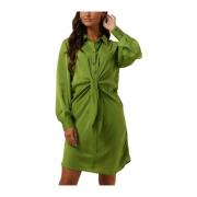 Knot Jurk Lime Kleur My Essential Wardrobe , Green , Dames