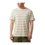 Heren Polo & T-shirts Frotte Stripe Tee Anerkjendt , Multicolor , Here...