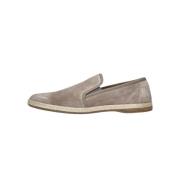 Beige Suède Loafers Riviera Stijl Greve , Beige , Heren