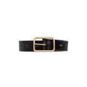 Leren riem Dsquared2 , Black , Heren