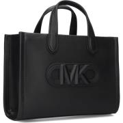 Zwarte Leren Schoudertas Michael Kors , Black , Dames