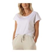 V-hals Tee Dames Tops & T-shirts 10Days , White , Dames