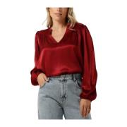Rode Lizzy Blouse Amaya Amsterdam , Red , Dames