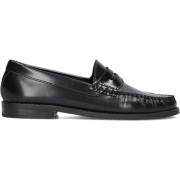 Zwarte Leren Loafers voor Vrouwen Lina Locchi , Black , Dames