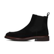 Zwarte Chelsea boots met elastische panelen Giorgio , Black , Heren