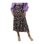 Paarse Slow Dance Midi Rok Catwalk Junkie , Multicolor , Dames