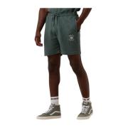 Groene zomer shorts met zakken & borduursel Pure Path , Green , Heren