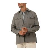 Groen Overshirt Basic Profuomo , Green , Heren