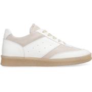 Leren lage sneakers met suède inzetstukken MM6 Maison Margiela , White...