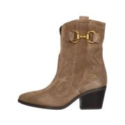 Trendy Cowgirl Laarzen met Luxe Uitstraling Gabor , Beige , Dames