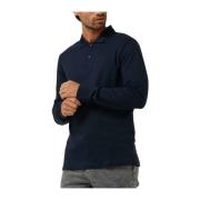 Glad Katoen Slim Polo T-shirt Calvin Klein , Blue , Heren