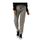 Mom Jeans Grijs Hoge Taille Calvin Klein , Gray , Dames