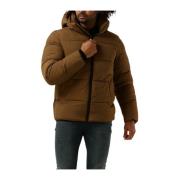 Crinkle Nylon Puffer Jas Bruin Calvin Klein , Brown , Heren