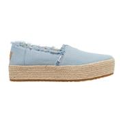 Lichtblauwe Veterschoenen Toms , Blue , Dames