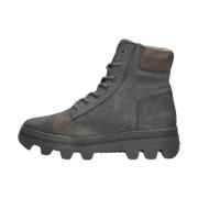 Grijze Hoge Veterschoenen G-star , Gray , Dames