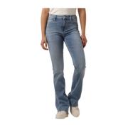 Blauwe Flared Jeans voor Vrouwen Guess , Blue , Dames