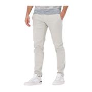 Heren Cargo Broek Licht Grijs Alberto , Gray , Heren