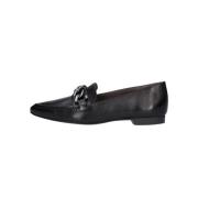 Zwarte Loafer met Metalen Kettingdetail Paul Green , Black , Dames