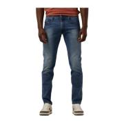 Slim Fit Blauwe Jeans Anbass Pants Replay , Blue , Heren