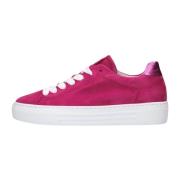 Roze Lage Sneakers met Plateau Gabor , Pink , Dames