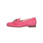 Roze Suède Loafers met Kettingdetail Gabor , Pink , Dames