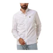 Casual Regular Fit Oxford Overhemd Lyle & Scott , White , Heren