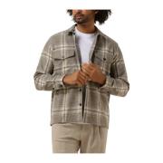 Kendo Heren Overshirt Beige Minimum , Multicolor , Heren