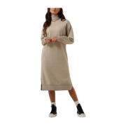 Beige Midi Jurk voor Vrouwen Moss Copenhagen , Beige , Dames