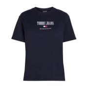 T-Shirts Tommy Jeans , Blue , Dames