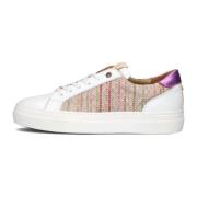 Roze Raffia Lage Sneakers Fred De La Bretoniere , Multicolor , Dames