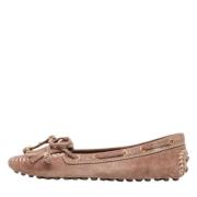 Pre-owned Suede flats Louis Vuitton Vintage , Brown , Dames