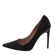 Pre-owned Suede heels Gucci Vintage , Black , Dames